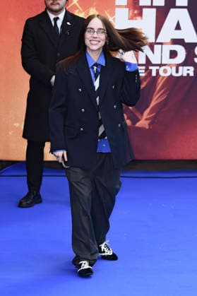 Billie Eilish at the premiere of the 3D concert film Billie Eilish Hit Me Hard and Soft The Tour at Odeon Luxe Leicester Square London, 28 04 2026 Foto:xS.xVasx xFuturexImagex eilish_6455