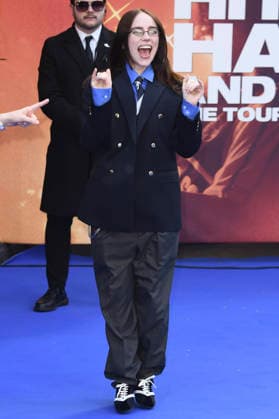 Billie Eilish at the premiere of the 3D concert film Billie Eilish Hit Me Hard and Soft The Tour at Odeon Luxe Leicester Square London, 28 04 2026 Foto:xS.xVasx xFuturexImagex eilish_6456