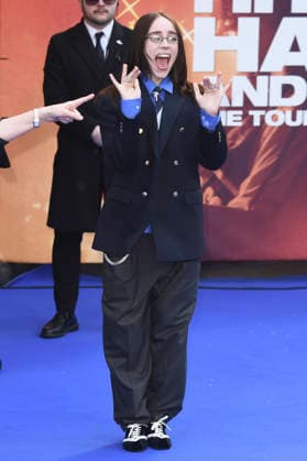Billie Eilish at the premiere of the 3D concert film Billie Eilish Hit Me Hard and Soft The Tour at Odeon Luxe Leicester Square London, 28 04 2026 Foto:xS.xVasx xFuturexImagex eilish_6457