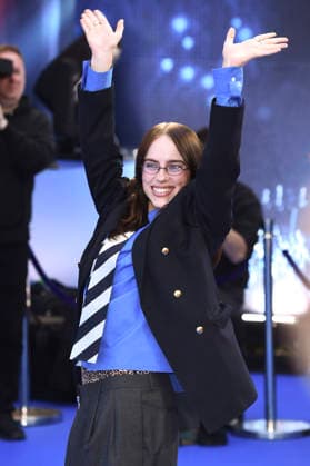 Billie Eilish at the premiere of the 3D concert film Billie Eilish Hit Me Hard and Soft The Tour at Odeon Luxe Leicester Square London, 28 04 2026 Foto:xS.xVasx xFuturexImagex eilish_6458