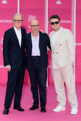 The 9th Canneseries International Festival - Pink Carpet - Closing Ceremony Bill Nighy, Hugo Blick, Tom Burke attend the pink carpet ahead of the closing ceremony of the 9th edition of the Cannes International Series Festival (Canneseries) in Cannes, southern France, on April 28, 2026. Photo by ShootPix ABACAPRESS.COM Nice Provence-Alpes-Cote d Azur France  Copyright: xShootpix ABACAx