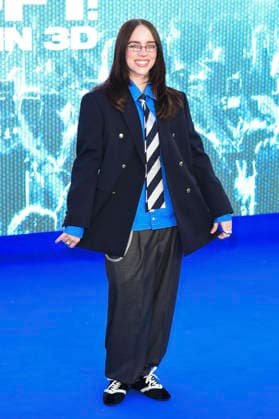 Billie Eilish at the premiere of the 3D concert film Billie Eilish Hit Me Hard and Soft The Tour at Odeon Luxe Leicester Square London, 28 04 2026 Foto:xS.xVasx xFuturexImagex eilish_6467