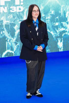 Billie Eilish at the premiere of the 3D concert film Billie Eilish Hit Me Hard and Soft The Tour at Odeon Luxe Leicester Square London, 28 04 2026 Foto:xS.xVasx xFuturexImagex eilish_6468