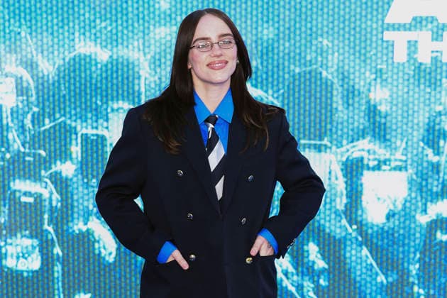 Billie Eilish at the premiere of the 3D concert film Billie Eilish Hit Me Hard and Soft The Tour at Odeon Luxe Leicester Square London, 28 04 2026 Foto:xS.xVasx xFuturexImagex eilish_6473