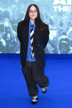 Billie Eilish at the premiere of the 3D concert film Billie Eilish Hit Me Hard and Soft The Tour at Odeon Luxe Leicester Square London, 28 04 2026 Foto:xS.xVasx xFuturexImagex eilish_6475