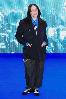 Billie Eilish at the premiere of the 3D concert film Billie Eilish Hit Me Hard and Soft The Tour at Odeon Luxe Leicester Square London, 28 04 2026 Foto:xS.xVasx xFuturexImagex eilish_6478