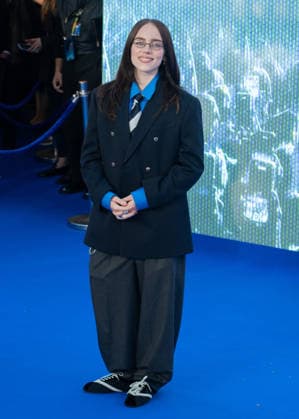 Billie Eilish attends the UK Premiere of Billie Eilish - Hit Me Hard and Soft: The Tour Live In 3D at Odeon Luxe Leicester Square in London, England. UK. Tuesday 28th April 2026. Copyright: xJamesxWarrenx ae75e686