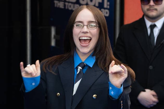 Billie Eilish attends the UK Premiere of Billie Eilish - Hit Me Hard and Soft: The Tour Live In 3D at Odeon Luxe Leicester Square in London, England. UK. Tuesday 28th April 2026. Copyright: xJamesxWarrenx ae75e665