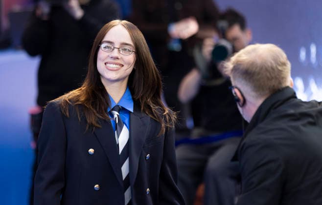 Billie Eilish Hit Me Hard and Soft - The Tour Live in 3D film premiere, London, UK, on 28th April 2026 Billie Eilish at Billie Eilish Hit Me Hard and Soft - The Tour Live in 3D film premiere, London, UK, on 28th April 2026, Credit:James Shaw Avalon UNITED KINGDOM, LONDON, London  Copyright: xJamesxShawx xAvalonx 1095079714
