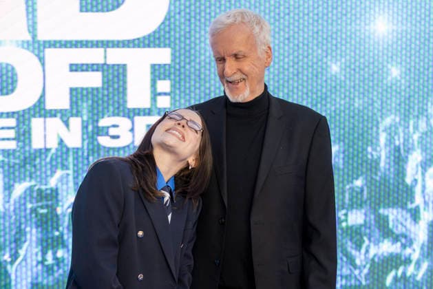 Billie Eilish Hit Me Hard and Soft - The Tour Live in 3D film premiere, London, UK, on 28th April 2026 James Cameron and Billie Eilish at Billie Eilish Hit Me Hard and Soft - The Tour Live in 3D film premiere, London, UK, on 28th April 2026, Credit:James Shaw Avalon UNITED KINGDOM, LONDON, London  Copyright: xJamesxShawx xAvalonx 1095080167