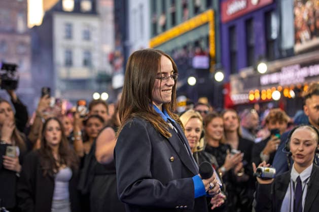 Billie Eilish Hit Me Hard and Soft - The Tour Live in 3D film premiere, London, UK, on 28th April 2026 Billie Eilish at Billie Eilish Hit Me Hard and Soft - The Tour Live in 3D film premiere, London, UK, on 28th April 2026, Credit:James Shaw Avalon UNITED KINGDOM, LONDON, London  Copyright: xJamesxShawx xAvalonx 1095080137