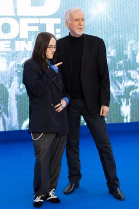 Billie Eilish Hit Me Hard and Soft - The Tour Live in 3D film premiere, London, UK, on 28th April 2026 James Cameron and Billie Eilish at Billie Eilish Hit Me Hard and Soft - The Tour Live in 3D film premiere, London, UK, on 28th April 2026, Credit:James Shaw Avalon UNITED KINGDOM, LONDON, London  Copyright: xJamesxShawx xAvalonx 1095080158