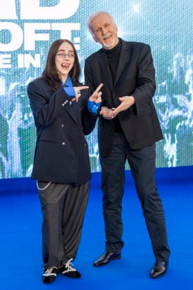 Billie Eilish Hit Me Hard and Soft - The Tour Live in 3D film premiere, London, UK, on 28th April 2026 James Cameron and Billie Eilish at Billie Eilish Hit Me Hard and Soft - The Tour Live in 3D film premiere, London, UK, on 28th April 2026, Credit:James Shaw Avalon UNITED KINGDOM, LONDON, London  Copyright: xJamesxShawx xAvalonx 1095080180