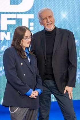 Billie Eilish Hit Me Hard and Soft - The Tour Live in 3D film premiere, London, UK, on 28th April 2026 James Cameron and Billie Eilish at Billie Eilish Hit Me Hard and Soft - The Tour Live in 3D film premiere, London, UK, on 28th April 2026, Credit:James Shaw Avalon UNITED KINGDOM, LONDON, London  Copyright: xJamesxShawx xAvalonx 1095080188