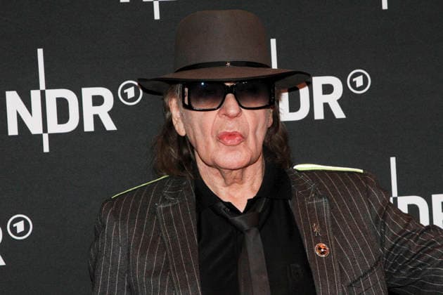 ABB LINDENBERG Udo Gerhard Lindenberg on the red carpet at the Kino Welt Premiere of the ARD Dekou UDO Rebel Rockstar Icon at the Astor Filmlounge in the Hafencity on April 28, 2026 in Hamburg Hamburg Germany