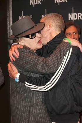 Udo Lindenberg and Benjamin von Stuckrad Barre at the premiere of the ARD documentary Udo Rebell Rockstar Icon in the Astor Filmlounge Hafencity Hamburg, 28 04 2026 Foto:xgbrcix xFuturexImagex udo_6460