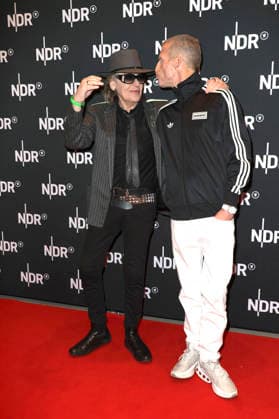 Udo Lindenberg and Benjamin von Stuckrad Barre at the premiere of the ARD documentary Udo Rebell Rockstar Icon in the Astor Filmlounge Hafencity Hamburg, 28 04 2026 Foto:xgbrcix xFuturexImagex udo_6463