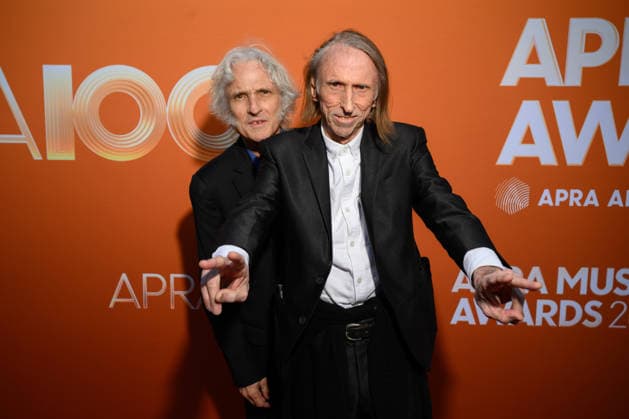 APRA MUSIC AWARDS 2026, Reg Mombassa (right) and Peter O Doherty attend the 2026 APRA Music Awards at Hordern Pavilion, in Sydney, Wednesday, April 29, 2026. ( NO ARCHIVING SYDNEY NEW SOUTH WALES AUSTRALIA  Copyright: xDANxHIMBRECHTSx 20260429152295068259