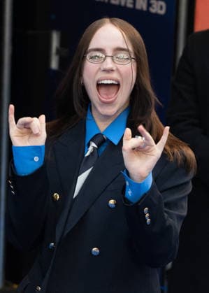 Billie Eilish Hit Me Hard and Soft UK Premiere - London Billie Eilish attends the UK Premiere of Billie Eilish - Hit Me Hard and Soft: The Tour Live In 3D at Odeon Luxe Leicester Square in London, England. UK. Tuesday 28th April 2026. Photo by James Warren Famous ABACAPRESS.COM London United Kingdom  Copyright: xFamous ABACAx