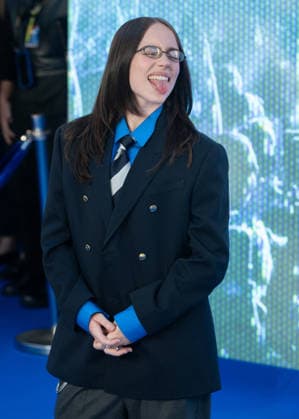 Billie Eilish Hit Me Hard and Soft UK Premiere - London Billie Eilish attends the UK Premiere of Billie Eilish - Hit Me Hard and Soft: The Tour Live In 3D at Odeon Luxe Leicester Square in London, England. UK. Tuesday 28th April 2026. Photo by James Warren Famous ABACAPRESS.COM London United Kingdom  Copyright: xFamous ABACAx