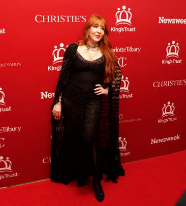 Charlotte Tilbury arrives on the red carpet at The King s Trust 5th Annual Gala at Christie s on Wednesday, April 29, 2026 in New York City. King Charles III and Queen Camilla will visit the nation s capital, New York City, and Virginia during the trip arranged to celebrate the United States of America s 250th anniversary of its independence.  NYP20260429514 JOHNxANGELILLO