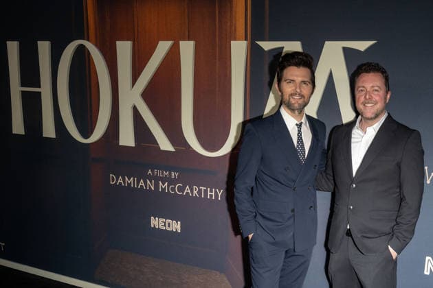 April 29, 2026, New York, United States: (L-R) Adam Scott and Damian McCarthy attend Neon s Hokum New York premiere at Regal Union Square on April 29, 2026 in New York City. New York United States  - ZUMAs197 20260429_aaa_s197_248 Copyright: xRonxAdarx