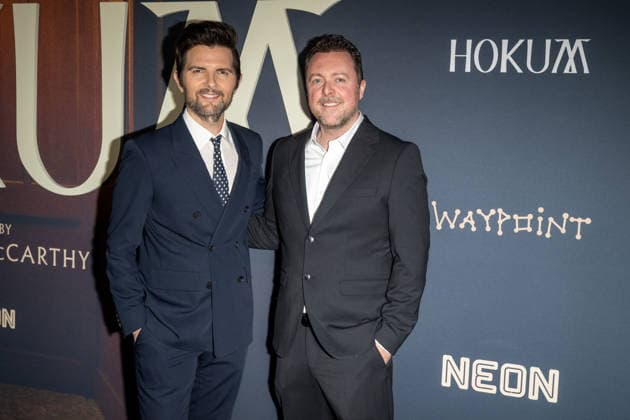 April 29, 2026, New York, United States: (L-R) Adam Scott and Damian McCarthy attend Neon s Hokum New York premiere at Regal Union Square on April 29, 2026 in New York City. New York United States  - ZUMAs197 20260429_aaa_s197_250 Copyright: xRonxAdarx