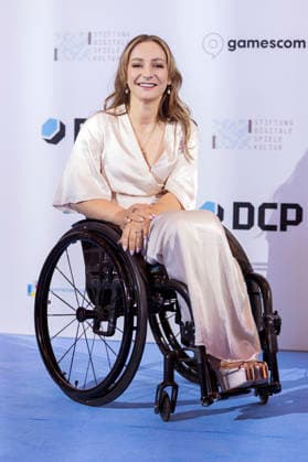 Kristina Vogel at the presentation of the German Computer Game Award 2026 in the Herkulessaal of the Munich Residence, 29 04 2026 Foto:xN.xKolinzx xFuturexImagex computerspielpreis_6404