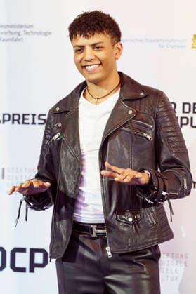 Louis Philippson at the presentation of the German Computer Game Award 2026 in the Herkulessaal of the Munich Residence, 29 04 2026 Foto:xN.xKolinzx xFuturexImagex computerspielpreis_6409