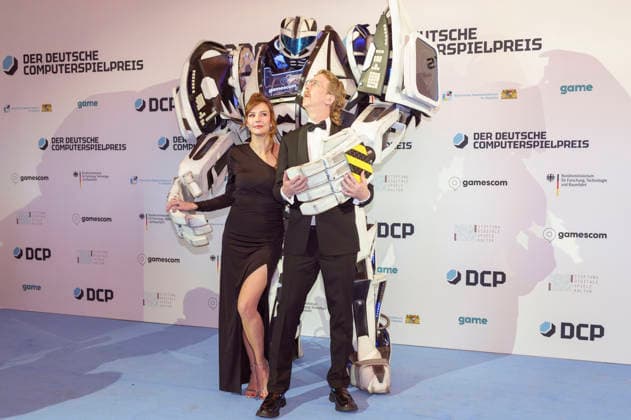 Katrin Bauerfeind and Uke Bosse at the presentation of the German Computer Game Award 2026 in the Herkulessaal of the Munich Residence, 29 04 2026 Foto:xN.xKolinzx xFuturexImagex computerspielpreis_6415