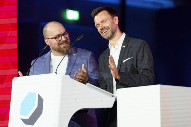 Lars Janssen and Felix Falk at the presentation of the German Computer Game Award 2026 in the Herkulessaal of the Munich Residence, 29 04 2026 Foto:xN.xKolinzx xFuturexImagex computerspielpreis_6465