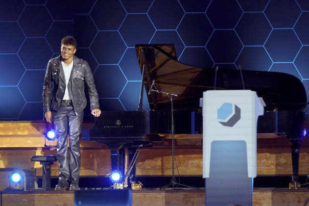 Louis Philippson at the presentation of the German Computer Game Award 2026 in the Herkulessaal of the Munich Residence, 29 04 2026 Foto:xN.xKolinzx xFuturexImagex computerspielpreis_6482
