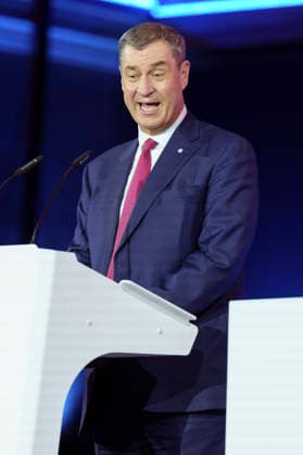 Markus Söder at the presentation of the German Computer Game Award 2026 in the Herkulessaal of the Munich Residence, 29 04 2026 Foto:xN.xKolinzx xFuturexImagex computerspielpreis_6487