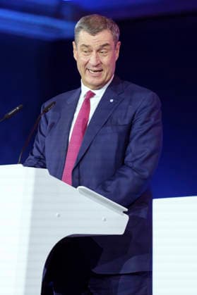 Markus Söder at the presentation of the German Computer Game Award 2026 in the Herkulessaal of the Munich Residence, 29 04 2026 Foto:xN.xKolinzx xFuturexImagex computerspielpreis_6488