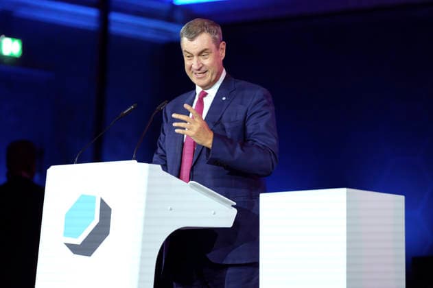 Markus Söder at the presentation of the German Computer Game Award 2026 in the Herkulessaal of the Munich Residence, 29 04 2026 Foto:xN.xKolinzx xFuturexImagex computerspielpreis_6492