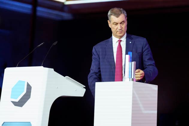 Markus Söder at the presentation of the German Computer Game Award 2026 in the Herkulessaal of the Munich Residence, 29 04 2026 Foto:xN.xKolinzx xFuturexImagex computerspielpreis_6499