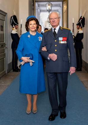 30-04-2026 Sweden King Carl XVI Gustaf and Queen Silvia attend the Te Deum service at the Royal Chapel to mark the celebrations of King Carl Gustafs 80th birthday in Stockholm, Sweden. Â  Copyright: xPPEx
