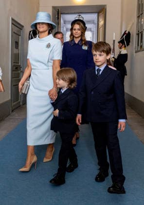 30-04-2026 Sweden Prince Carl Philip and Princess Sofia and Prince Alexander, Prince Gabriel, Prince Julian and Princess Ines attend the Te Deum service at the Royal Chapel to mark the celebrations of King Carl Gustafs 80th birthday in Stockholm, Sweden. Â  Copyright: xPPEx