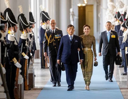 30-04-2026 Sweden King Maha Vajiralongkorn and Queen Suthida of Thailand attend the Te Deum service at the Royal Chapel to mark the celebrations of King Carl Gustafs 80th birthday in Stockholm, Sweden. Â  Copyright: xPPEx