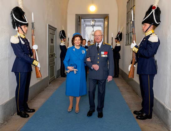 30-04-2026 Sweden King Carl XVI Gustaf and Queen Silvia attend the Te Deum service at the Royal Chapel to mark the celebrations of King Carl Gustafs 80th birthday in Stockholm, Sweden. Â  Copyright: xPPEx