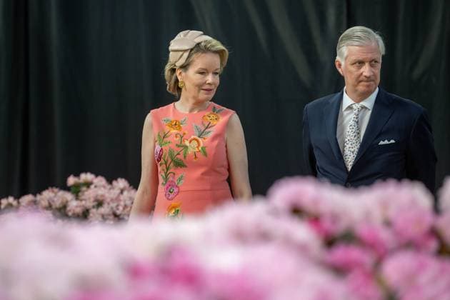 King Philippe - Filip of Belgium and Queen Mathilde of Belgium are pictured during a royal visit to the Floralien flower festival in Gent, Thursday 30 April 2026. The King & Queen are invited for a preview to the event, which is open to the public from 1 to 10 May.  JONASxROOSENS 172446714