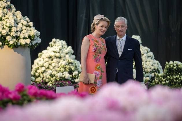 King Philippe - Filip of Belgium and Queen Mathilde of Belgium are pictured during a royal visit to the Floralien flower festival in Gent, Thursday 30 April 2026. The King & Queen are invited for a preview to the event, which is open to the public from 1 to 10 May.  JONASxROOSENS 172446751