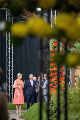 King Philippe - Filip of Belgium and Queen Mathilde of Belgium are pictured during a royal visit to the Floralien flower festival in Gent, Thursday 30 April 2026. The King & Queen are invited for a preview to the event, which is open to the public from 1 to 10 May.  JONASxROOSENS 172446847