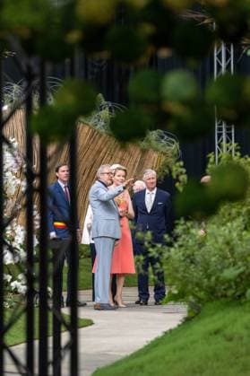 King Philippe - Filip of Belgium and Queen Mathilde of Belgium are pictured during a royal visit to the Floralien flower festival in Gent, Thursday 30 April 2026. The King & Queen are invited for a preview to the event, which is open to the public from 1 to 10 May.  JONASxROOSENS 172446858