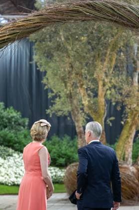King Philippe - Filip of Belgium and Queen Mathilde of Belgium are pictured during a royal visit to the Floralien flower festival in Gent, Thursday 30 April 2026. The King & Queen are invited for a preview to the event, which is open to the public from 1 to 10 May.  JONASxROOSENS 172447235