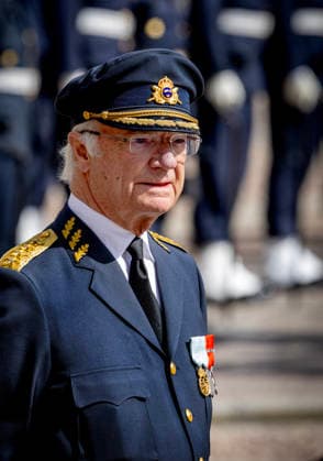 30-04-2026 Outer King Carl XVI Gustaf attend the Swedish Armed Forces tribute on the Outer Courtyard of the Royal palace as part of the celebrations of King Carl Gustafs 80th birthday in Stockholm, Sweden. Â  Copyright: xPPEx