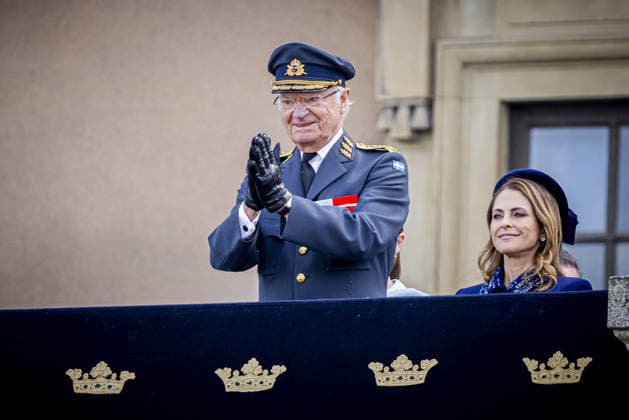 30-04-2026 Outer attend the Swedish Armed Forces tribute on the Outer Courtyard of the Royal palace as part of the celebrations of King Carl Gustafs 80th birthday in Stockholm, Sweden. Â  Copyright: xPPEx