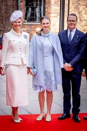 30-04-2026 Lunch Prince Daniel and Princess Victoria and Princess Estelle arrive for a lunch at the City Hall as part of the celebrations of King Carl Gustaf s 80th birthday in Stockholm, Sweden. Â  Copyright: xPPEx
