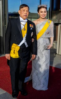 30-04-2026 Gala King Maha Vajiralongkorn and Queen Suthida of Thailand arriving for the galadinner at the Royal palace to mark the celebrations of King Carl Gustafs 80th birthday in Stockholm, Sweden. Â  Copyright: xPPEx