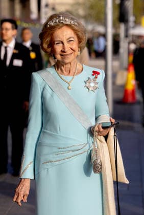 30-04-2026 Gala Queen Sofia arriving for the galadinner at the Royal palace to mark the celebrations of King Carl Gustafs 80th birthday in Stockholm, Sweden. Â  Copyright: xPPEx